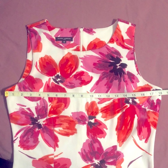 Floral Print Sleeveless Sheath Dress - Picture 10 of 12